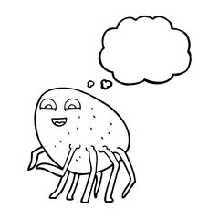 thought bubble cartoon tick