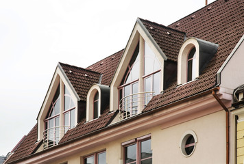 Fragment of house in Zilina. Slovakia
