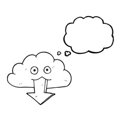 thought bubble cartoon download from the cloud