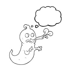 thought bubble cartoon slimy ghost