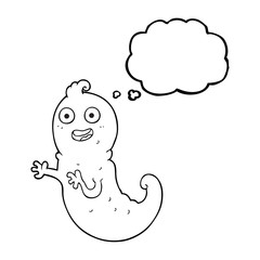 thought bubble cartoon ghost