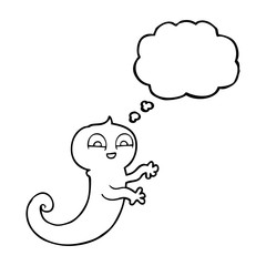 thought bubble cartoon ghost