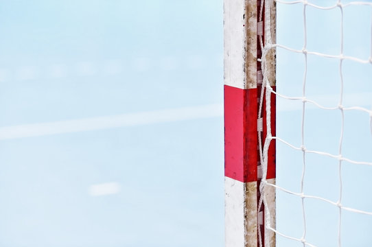 Handball goalpost detail