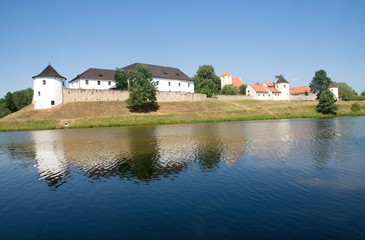 Naklejka na ściany i meble Late gothic fortress Zumberk in the South Bohemia, Czech Republic.