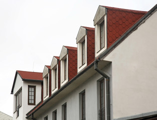 Fragment of house in Zilina. Slovakia