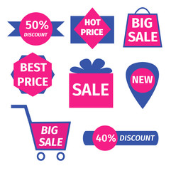 Sale set of icons