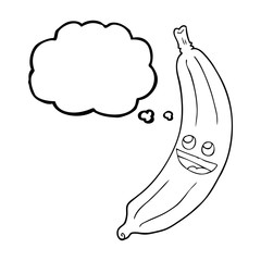 thought bubble cartoon banana