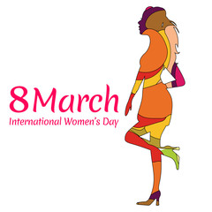 illustration of Happy Women's Day concept