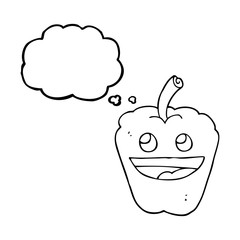 thought bubble cartoon pepper