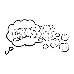 gross thought bubble cartoon