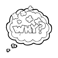 thought bubble cartoon shout WHY?