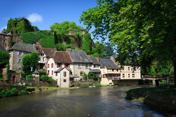 Fototapeta na wymiar Segur-le-Chateau, medieval village in France