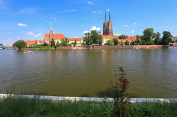 Obraz premium Wrocław - Ostrów Tumski