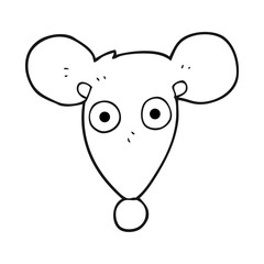 black and white cartoon mouse