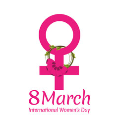 Obraz premium illustration of Happy Women's Day concept