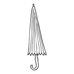 black and white cartoon umbrella