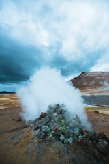 Fototapeta na wymiar Iceland beautiful geyser and nature