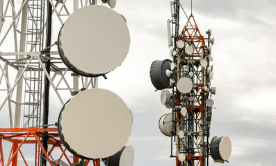 Мany Television Antennas on Towers