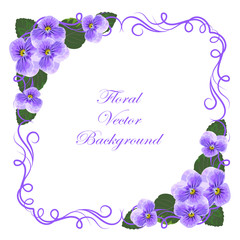 Floral vector background