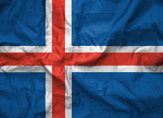Iceland flag. illustration