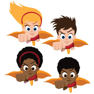 Superhero Cartoon Kids Images – Browse 13,719 Stock Photos, Vectors, and  Video | Adobe Stock