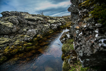 Iceland beautiful geyser and nature