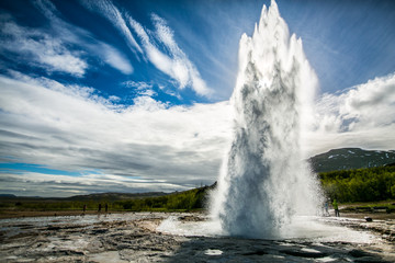 Iceland nature geyser  - obrazy, fototapety, plakaty