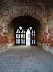 Obraz premium Old brick tunnel