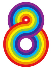 Obraz premium Rainbow background. Vector illustration