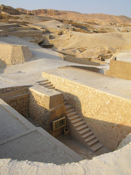 Luxor, Egypt: The ancient necropolis of the nobles in Thebes, where Tomb of Ramose and other noble tombs are located