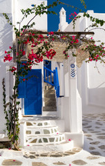 Traditional architecture of Oia village in Santorini island, Gre