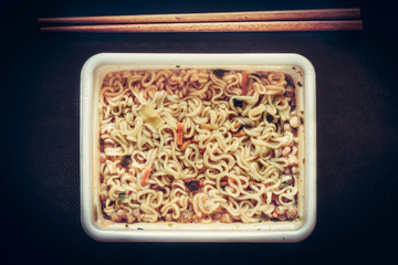 Traditional Chinese cuisine served  in asian  restaurant  on served wooden  table  with chopsticks