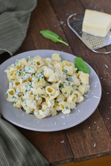 Spinach Pasta on a table