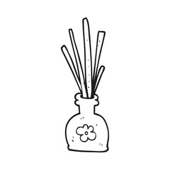 black and white cartoon fragrance oil reeds