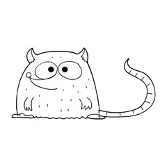 black and white cartoon mouse