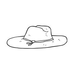 black and white cartoon hat