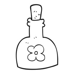 black and white cartoon beauty product