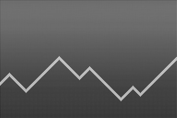 Aktien Chart Börse Display Punkte