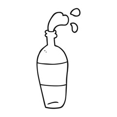 black and white cartoon oil