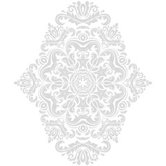 Elegant vector ornament in the style of barogue. Abstract traditional pattern with oriental elements
