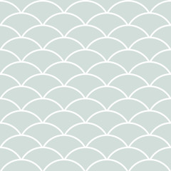 Seamless vector light blue and white ornament. Modern geometric pattern with repeating elements