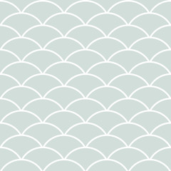 Seamless vector light blue and white ornament. Modern geometric pattern with repeating elements