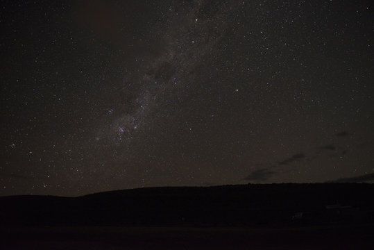 Cielo estrellado con vía láctea, Nueva Zelanda