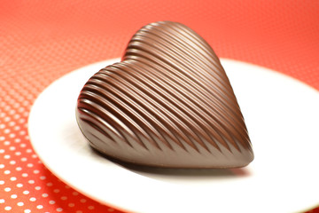 Milk chocolate heart
