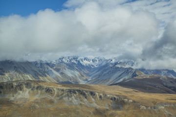 Mount Cook und die Südalpen von oben