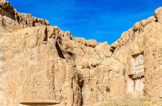 Ancient tombs of Achaemenid kings at Naqsh-e Rustam in Iran