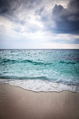 beautiful beach and tropical sea