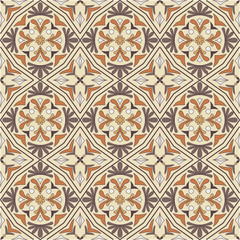 Vector tile seamless pattern background.
