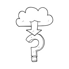 black and white cartoon download from the cloud