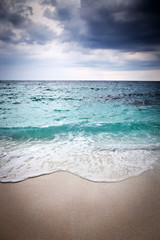 beautiful beach and tropical sea